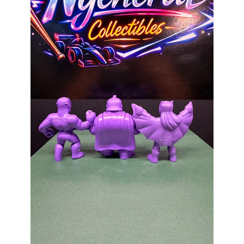 DC Comics Wendys Kids Meal Purple Figures Flash Gorilla Grodd Batgirl Set 3